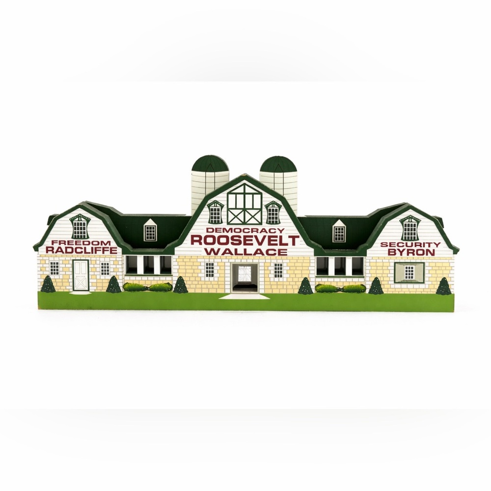Shelia’s 1995 Casey Barn – Roosevelt Wallace Political Wood Collectible Maryland